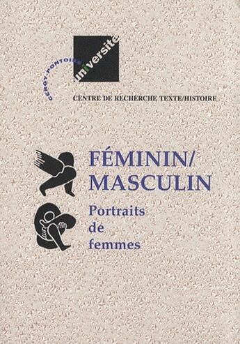 Couverture du livre « Féminin / masculin ; portraits de femmes » de Chaulet-Achour aux éditions Encrage