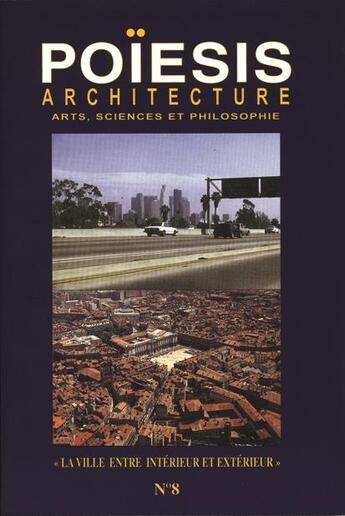 Couverture du livre « Ville entre intérieur et extèrieur » de  aux éditions Picard