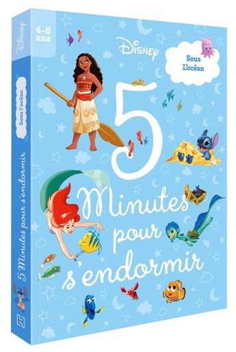 Couverture du livre « 5 minutes pour s'endormir : Sous l'océan » de Disney aux éditions Disney Hachette