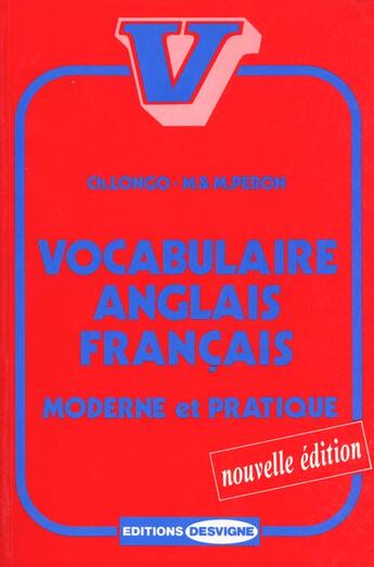 Couverture du livre « Vocabulaire anglais francais » de Longo Ch. aux éditions Delagrave