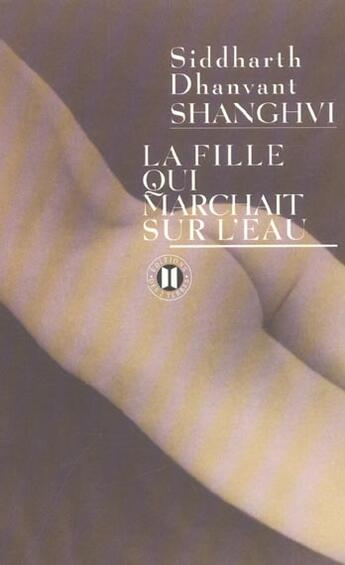 Couverture du livre « La fille qui marchait sur l'eau » de Shanghvi S D. aux éditions Des Deux Terres