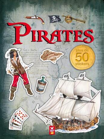 Couverture du livre « Pirates ; autocollants documentaires » de  aux éditions Deux Coqs D'or