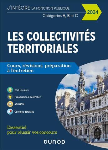 Couverture du livre « Les collectivités territoriales - 2024 : Catégories A, B et C » de Meyer/Sajet aux éditions Dunod