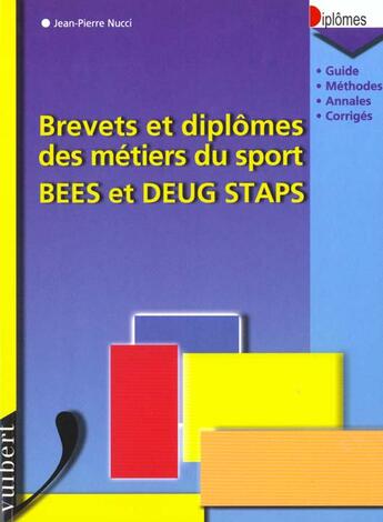 Couverture du livre « Brevets et diplomes des metiers du sport » de Nucchi aux éditions Vuibert