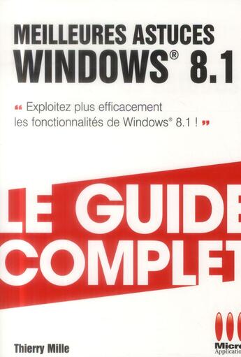 Couverture du livre « Meilleures astuces Windows 8.1 » de Thierry Mille aux éditions Ma