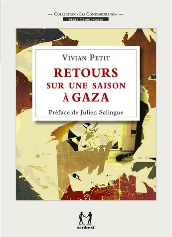 Couverture du livre « Retours sur une saison à Gaza » de Vivian Petit aux éditions Scribest