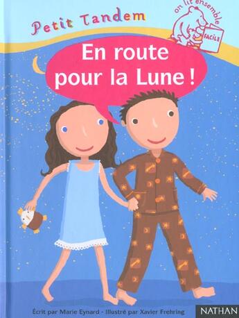 Couverture du livre « En Route Pour La Lune » de Marie Eynard et Xavier Frehring aux éditions Nathan