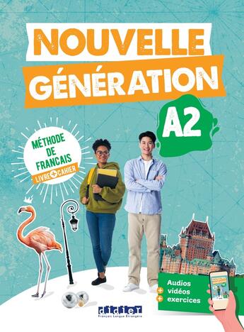 Couverture du livre « Nouvelle generation a2 - livre + cahier + didierfle.app » de  aux éditions Didier