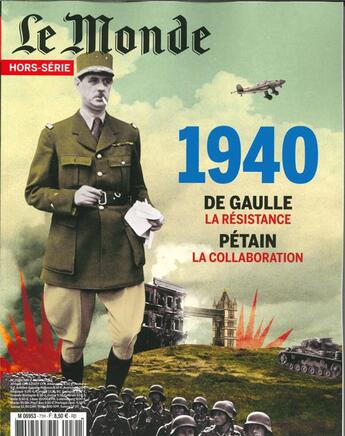 Couverture du livre « Le monde hs n 71 1940 petain ou de gaulle - mai 2020 » de  aux éditions Le Monde Hors-serie