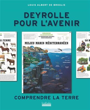 Couverture du livre « Deyrolle pour l'avenir ; comprendre la terre » de Louis Albert De Broglie aux éditions Hoebeke