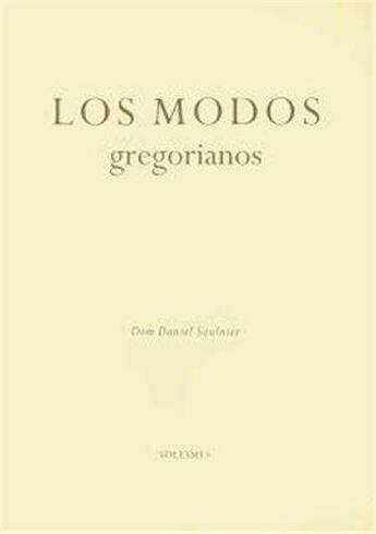 Couverture du livre « Los modos gregorianos » de  aux éditions Solesmes