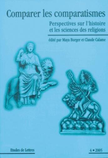 Couverture du livre « ETUDES DE LETTRES » de Calame Burger Maya aux éditions Etudes De Lettres