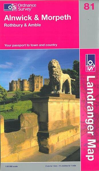 Couverture du livre « Alnwick-morpeth » de  aux éditions Ordnance Survey