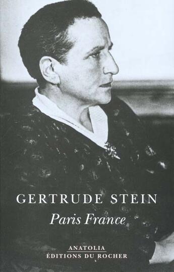 Couverture du livre « Paris france » de Gertrude Stein aux éditions Rocher