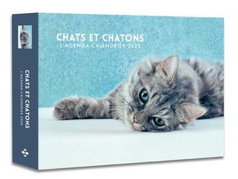 Couverture du livre « L'agenda-calendrier chats et chatons (édition 2020) » de  aux éditions Hugo Image