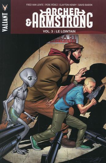 Couverture du livre « Archer et Amstrong t.3 ; le lointain » de Pere Perez et Clayton Henry et Fred Van Lente aux éditions Panini