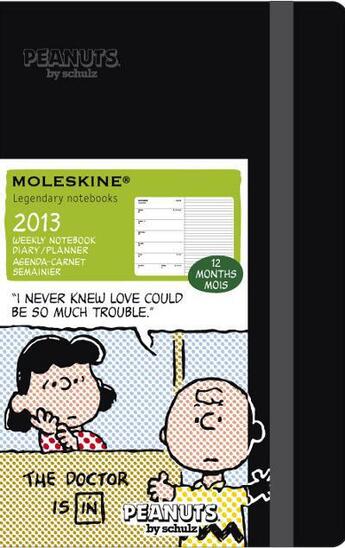 Couverture du livre « Agenda Peanuts 2013 ; semainier ; poche ; rigide » de Moleskine aux éditions Moleskine Papet