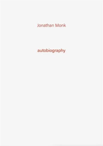 Couverture du livre « Autobiography t.4 » de Jonathan Monk aux éditions Tonini Editore