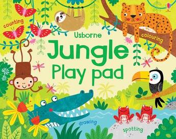 Couverture du livre « Jungle play pad » de Kirsteen Robson et Christine Sheldon aux éditions Usborne