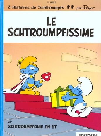 Couverture du livre « Les Schtroumpfs Tome 2 : le schtroumpfissime et Schtroumpfonie en ut » de Peyo aux éditions Dupuis