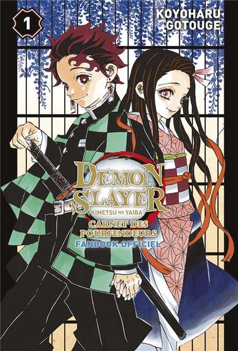 Couverture du livre « Demon slayer : carnet des pourfendeurs : fanbook officiel Tome 1 » de Koyoharu Gotouge aux éditions Panini