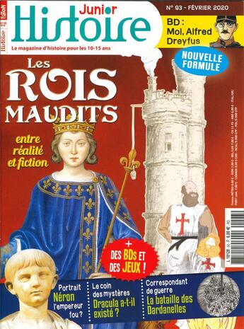 Couverture du livre « Histoire junior n 93 les rois maudits - fevrier 2020 » de  aux éditions Histoire Junior