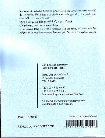 Couverture du livre « Le grand bain » de Clement Michel aux éditions Art Et Comedie