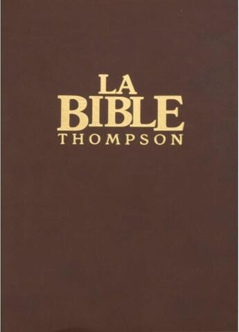 Couverture du livre « Bible Thompson » de  aux éditions Vida