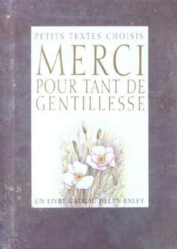 Couverture du livre « Merci pour tant de gentillesse » de Squellati S aux éditions Exley