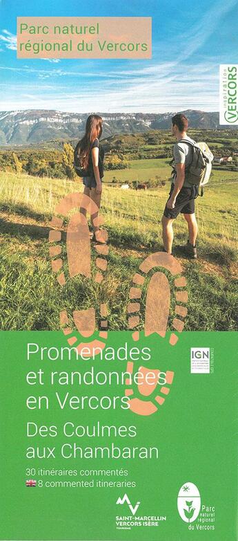 Couverture du livre « Promenades et randonnées en Vercors ; Coulmes-Royans Isère » de  aux éditions Parc Naturel Regional Du Vercors