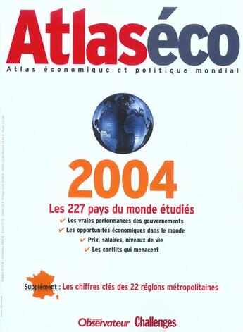 Couverture du livre « Atlaseco 2004 » de  aux éditions Le Nouvel Observateur