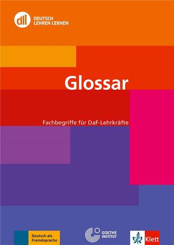 Couverture du livre « Dll : glossar » de  aux éditions La Maison Des Langues