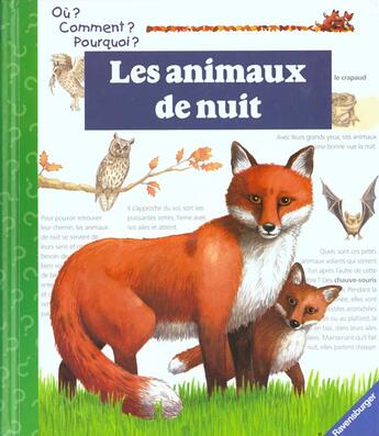 Couverture du livre « Les animaux de nuit » de Ebert aux éditions Ravensburger