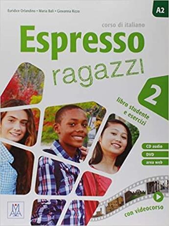 Couverture du livre « Espresso ragazzi 2 (libro + cd + dvd multimediale) » de  aux éditions Alma Edizioni