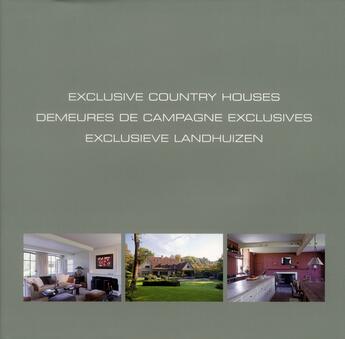 Couverture du livre « Demeures de campagne exclusives » de Wim Pauwels aux éditions Beta-plus