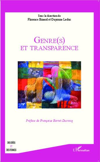 Couverture du livre « Genre(s) et transparence » de Guyonne Leduc et Florence Binard aux éditions L'harmattan