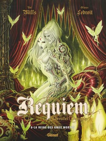 Couverture du livre « Requiem, chevalier vampire Tome 8 : la reine des âmes mortes » de Pat Mills et Olivier Ledroit aux éditions Glenat