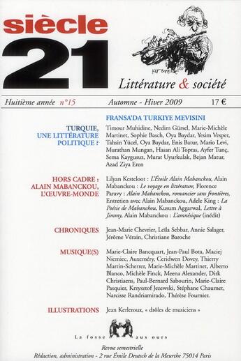 Couverture du livre « Revue siecle 21 n15 » de  aux éditions La Fosse Aux Ours