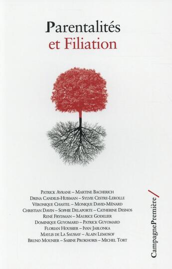 Couverture du livre « Parentalités et filiation » de  aux éditions Campagne Premiere