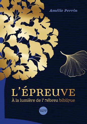 Couverture du livre « L'épreuve : À la lumière de l'hébreu biblique » de Amelie Perrin aux éditions Bibli'o