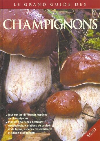 Couverture du livre « Le Grand Guide Des Champignons » de Ettore Bielli aux éditions Sand