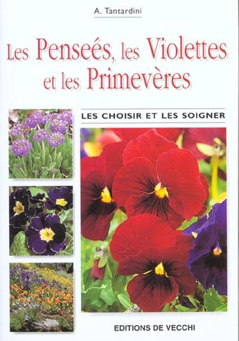 Couverture du livre « Les pensees les violettes et primeveres » de Tondardini aux éditions De Vecchi