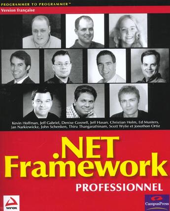 Couverture du livre « .net framework professionnel wrox » de Hasan aux éditions Wrox Press