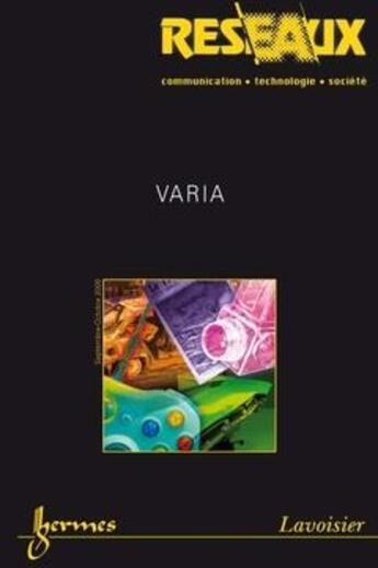 Couverture du livre « Varia reseaux vol 26 n 151 2008 » de  aux éditions Hermes Science Publications