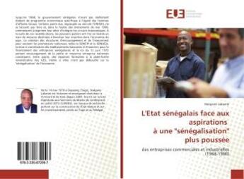 Couverture du livre « L'etat senegalais face aux aspirations a une 