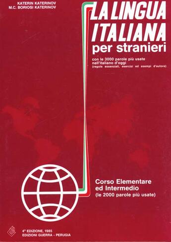 Couverture du livre « La lingua italiana per stranieri » de  aux éditions Ophrys