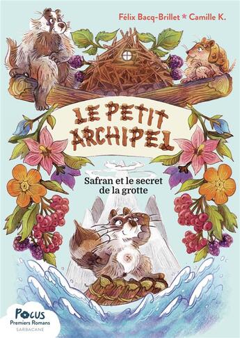 Couverture du livre « Safran et le secret de la grotte » de Camille K. et Felix Bacq aux éditions Sarbacane