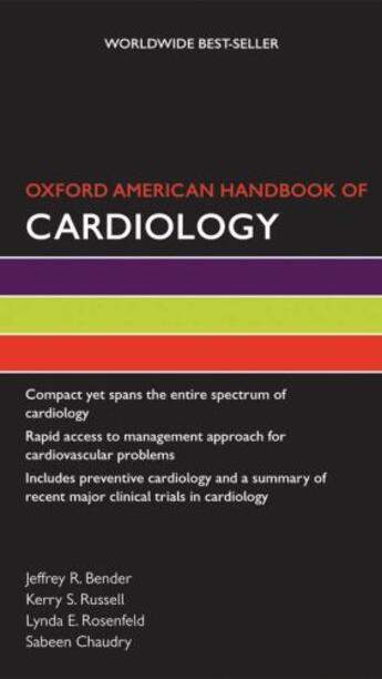 Couverture du livre « Oxford American Handbook of Cardiology » de Jeffrey Bender aux éditions Oxford University Press Usa