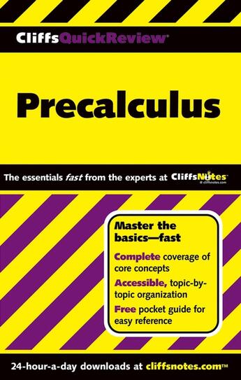 Couverture du livre « CliffsQuickReview Precalculus » de Kelley W Michael aux éditions Houghton Mifflin Harcourt