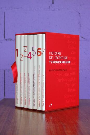 Couverture du livre « Coffret histoire de l ecriture typographique » de  aux éditions Perrousseaux